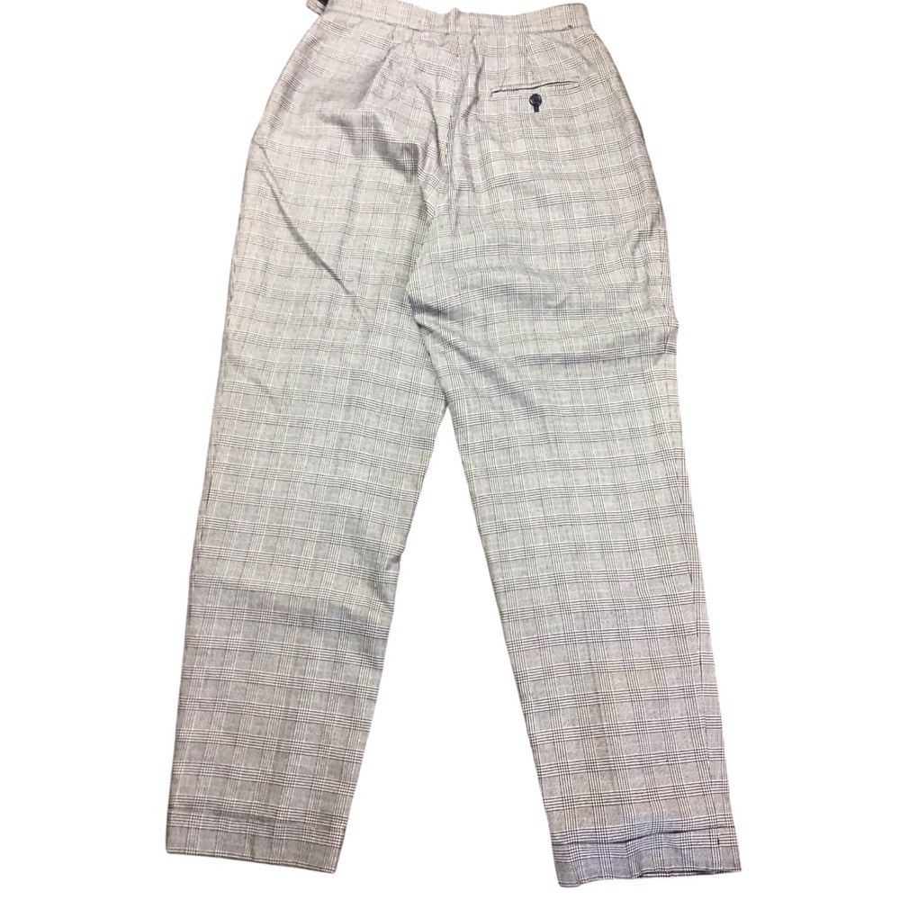 Lauren Ralph Lauren Vintage Women’s Glen Plaid Pleated Career Cuffed Slacks 8 - Picture 8 of 13